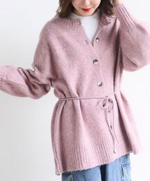 rps | ベルト付きクルーネックミドル丈ニットカーディガン(カーディガン/ボレロ)