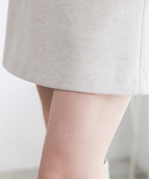 WEGO（ウィゴー）の「WEGO/ウールタッチスカパン（スカート・レディース・ブラック/アイボリー・FREE）」の7枚目の写真