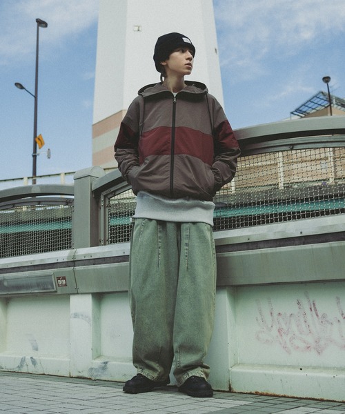 kutir(クティール)の「切り替ナイロンジップフーディー(ブルゾン・メンズ・チャコールグレー/ブラック・LARGE/MEDIUM)」の8枚目の写真