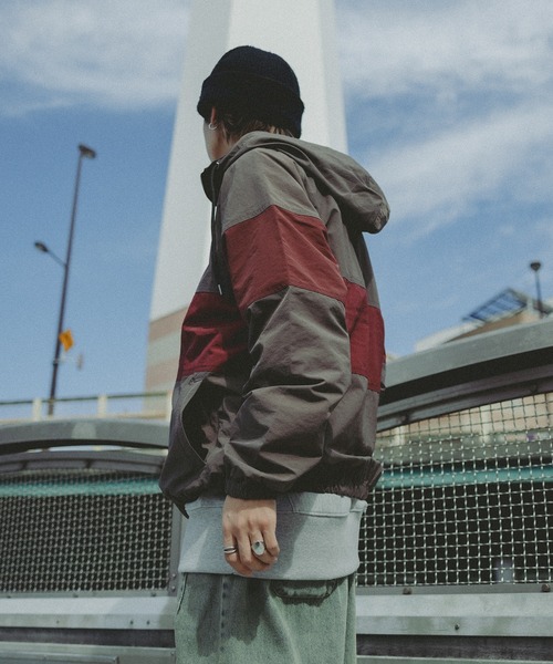 kutir(クティール)の「切り替ナイロンジップフーディー(ブルゾン・メンズ・チャコールグレー/ブラック・LARGE/MEDIUM)」の6枚目の写真