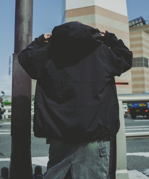 セール】切り替ナイロンジップフーディー（ブルゾン）｜kutir