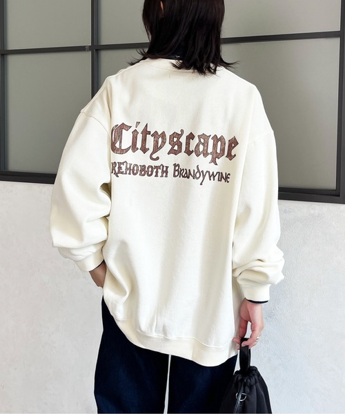 CPCM(シーピーシーエム)の「パウダー加工プリントスウェット(スウェット・メンズ・ブラック/アイボリー/ホワイト/オフホワイト/チャコールグレー/ブラック系その他・LARGE/MEDIUM)」の20枚目の写真