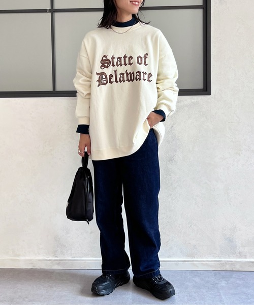 CPCM(シーピーシーエム)の「パウダー加工プリントスウェット(スウェット・メンズ・ブラック/アイボリー/ホワイト/オフホワイト/チャコールグレー/ブラック系その他・LARGE/MEDIUM)」の22枚目の写真