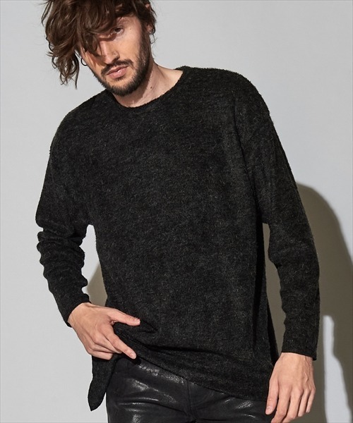 NO ID.(ノーアイディ)の「長袖ニット(ニット/セーター・メンズ・ダークグレー・ONE SIZE)」の1枚目の写真