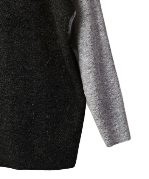 NO ID.(ノーアイディ)の「長袖ニット(ニット/セーター・メンズ・ダークグレー・ONE SIZE)」の14枚目の写真