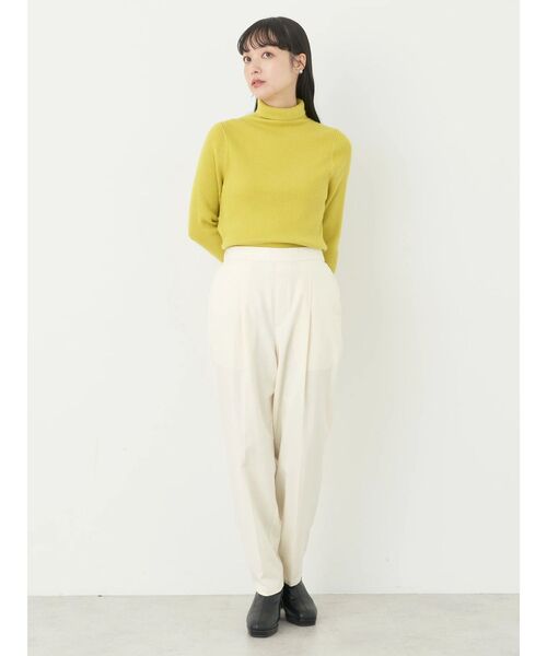 earth music&ecology(アースミュージックアンドエコロジー)の「裏起毛テーパードパンツ(その他パンツ・レディース・その他9/ブラック/ベージュ/アイボリー/ブラウン系その他4・L/S/M)」の18枚目の写真