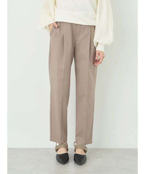 earth music&ecology(アースミュージックアンドエコロジー)の「裏起毛テーパードパンツ(その他パンツ・レディース・その他9/ブラック/ベージュ/アイボリー/ブラウン系その他4・L/S/M)」の22枚目の写真