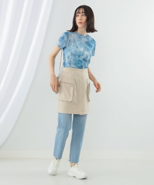 Ray BEAMS（レイビームス）の「Ray BEAMS / デニム プリント Tシャツ（Tシャツ/カットソー・レディース・ブラック/ブルー系その他4・ONE SIZE）」の13枚目の写真