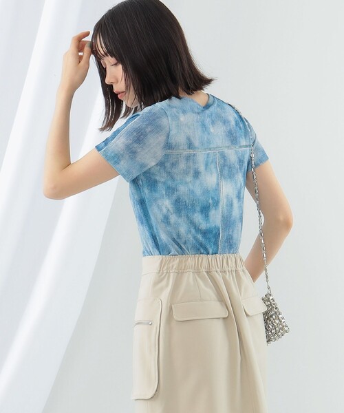 Ray BEAMS（レイビームス）の「Ray BEAMS / デニム プリント Tシャツ（Tシャツ/カットソー・レディース・ブラック/ブルー系その他4・ONE SIZE）」の17枚目の写真