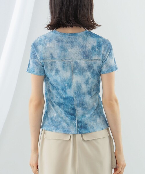 Ray BEAMS（レイビームス）の「Ray BEAMS / デニム プリント Tシャツ（Tシャツ/カットソー・レディース・ブラック/ブルー系その他4・ONE SIZE）」の20枚目の写真