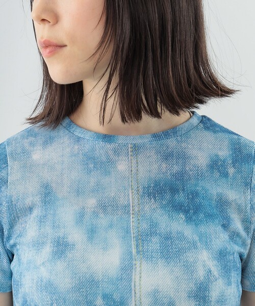 Ray BEAMS（レイビームス）の「Ray BEAMS / デニム プリント Tシャツ（Tシャツ/カットソー・レディース・ブラック/ブルー系その他4・ONE SIZE）」の21枚目の写真