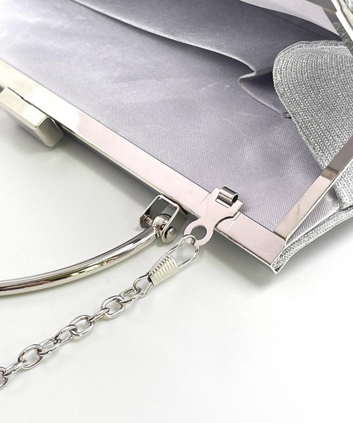 LA VORAGINE(ラ ヴォラジネ)の「2WAY パーティーがま口 ショルダーバッグ ハンドバッグ(クラッチバッグ・レディース・ブラック/ゴールド/シルバー・FREE)」の20枚目の写真