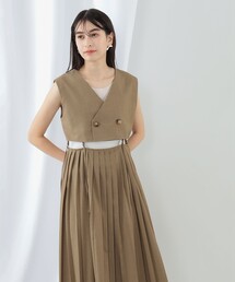 Ray BEAMS | Ray BEAMS / セパレート プリーツ ワンピース(ワンピース)