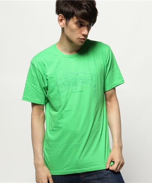 STUSSY(ステューシー)の「International EMB Tee(Tシャツ/カットソー・メンズ・ケリー/ピンク/ホワイト/ブラック・SMALL/LARGE/MEDIUM/X-LARGE)」の3枚目の写真