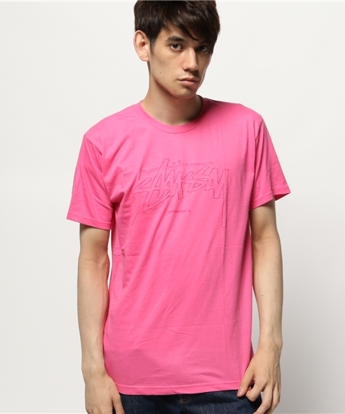 STUSSY(ステューシー)の「International EMB Tee(Tシャツ/カットソー・メンズ・ケリー/ピンク/ホワイト/ブラック・SMALL/LARGE/MEDIUM/X-LARGE)」の4枚目の写真