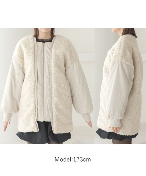 mixボアオーバーブルゾン（ブルゾン）｜DONOBAN（ドノバン）の