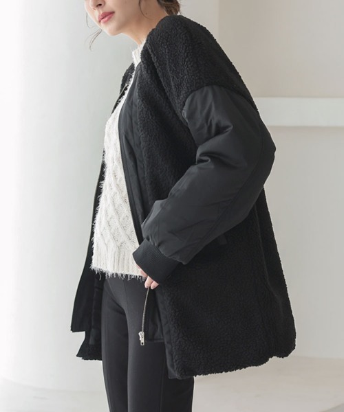 mixボアオーバーブルゾン（ブルゾン）｜DONOBAN（ドノバン）の