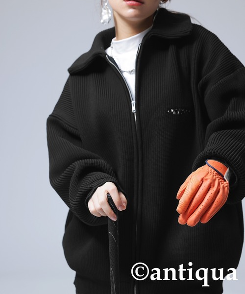 antiqua(アンティカ)の「スポンジニットジャケット(その他アウター・レディース・アイボリー/ブラック・M/L)」の18枚目の写真