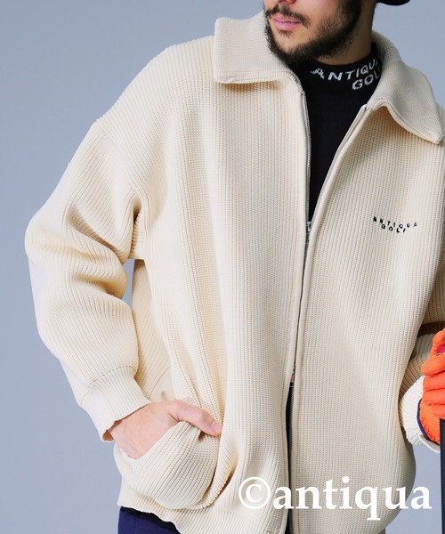 antiqua(アンティカ)の「スポンジニットジャケット(その他アウター・レディース・アイボリー/ブラック・M/L)」の10枚目の写真