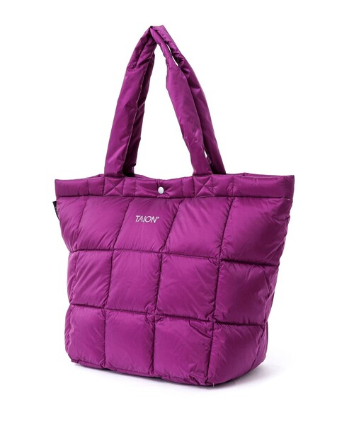 TAION（タイオン）の「【TAION/タイオン】LUNCH DOWN TOTE BAG M（トートバッグ・メンズ・ブルー/ネイビー/パープル/ブラック/ベージュ/チャコールグレー/オリーブ・FREE）」の7枚目の写真