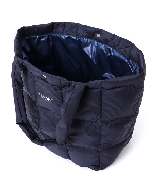 TAION（タイオン）の「【TAION/タイオン】LUNCH DOWN TOTE BAG M（トートバッグ・メンズ・ブルー/ネイビー/パープル/ブラック/ベージュ/チャコールグレー/オリーブ・FREE）」の13枚目の写真