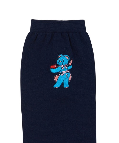 PUNYUS（プニュズ）の「ワンポイント刺繍ハイソックス（ソックス/靴下・レディース・その他4/その他3/その他2/その他1・FREE）」の6枚目の写真
