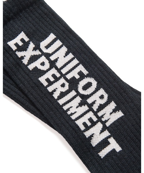 uniform experiment(ユニフォームエクスペリメント)の「MIDDLE SOCKS(ソックス/靴下・メンズ・ホワイト/ブラック・2/3)」の4枚目の写真