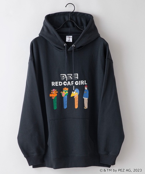 Red Cap Girl(レッドキャプガール)の「【PEZ × RED CAP GIRL】 裏毛イラスト ビッグシルエットフーディー プルパーカー(パーカー・メンズ・チャコールグレー/アイボリー/グレー・LARGE/MEDIUM)」の22枚目の写真