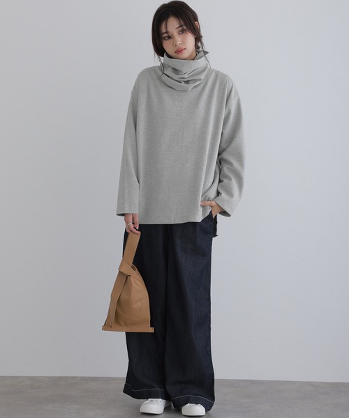 セール】ワイドハイネックプルオーバー（Tシャツ/カットソー