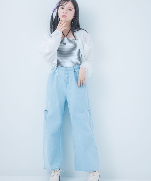 repipi armario(レピピ アルマリオ)の「2WAYショートキャミソール(タンクトップ・キッズ・アイボリー/その他/ブルー系その他/ブラック・LARGE/MEDIUM/SMALL)」の7枚目の写真