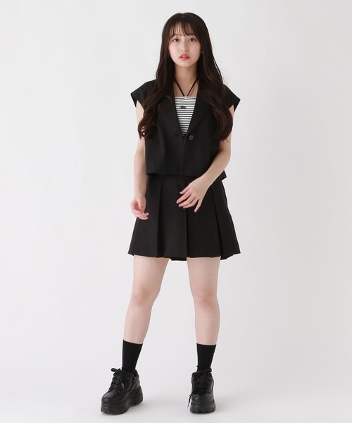 repipi armario(レピピ アルマリオ)の「2WAYショートキャミソール(タンクトップ・キッズ・アイボリー/その他/ブルー系その他/ブラック・LARGE/MEDIUM/SMALL)」の12枚目の写真