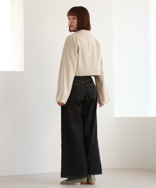 archives（アルシーヴ）の「2wayベルトワイドデニム（デニムパンツ・レディース・ブラック/ブルー・SMALL/MEDIUM）」の11枚目の写真