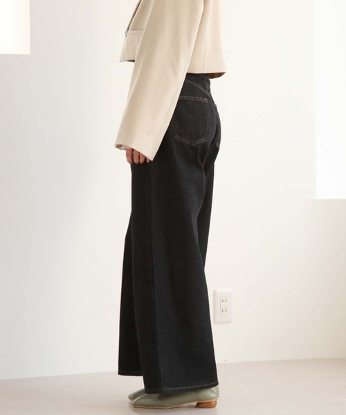 archives（アルシーヴ）の「2wayベルトワイドデニム（デニムパンツ・レディース・ブラック/ブルー・SMALL/MEDIUM）」の16枚目の写真