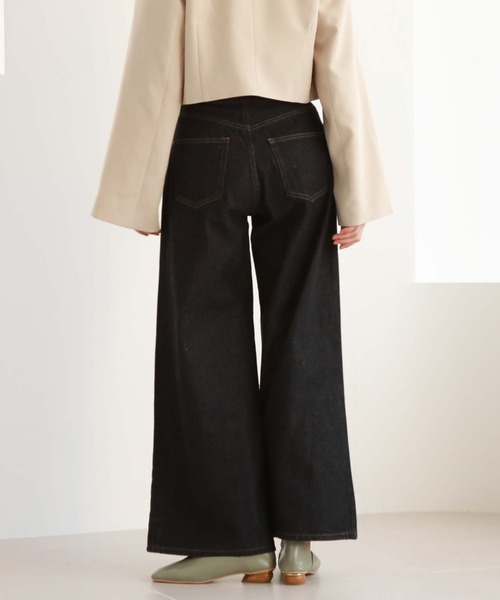 archives（アルシーヴ）の「2wayベルトワイドデニム（デニムパンツ・レディース・ブラック/ブルー・SMALL/MEDIUM）」の17枚目の写真