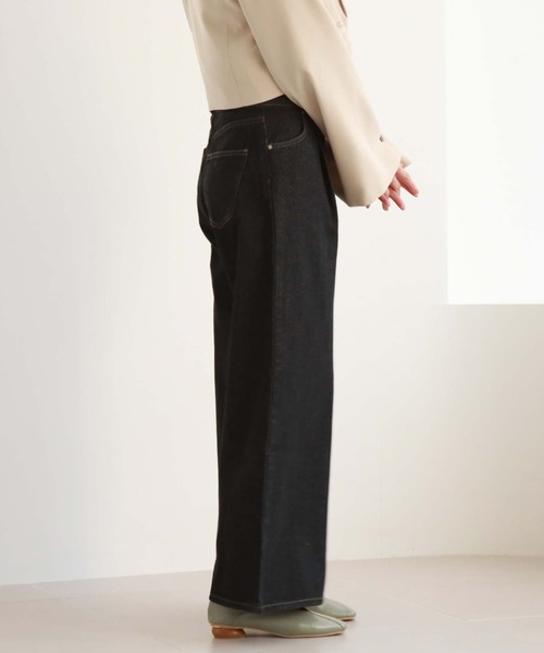 archives（アルシーヴ）の「2wayベルトワイドデニム（デニムパンツ・レディース・ブラック/ブルー・SMALL/MEDIUM）」の19枚目の写真