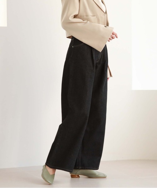 archives（アルシーヴ）の「2wayベルトワイドデニム（デニムパンツ・レディース・ブラック/ブルー・SMALL/MEDIUM）」の20枚目の写真