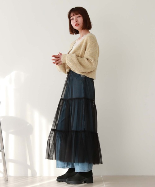 archives（アルシーヴ）の「2wayベルトワイドデニム（デニムパンツ・レディース・ブラック/ブルー・SMALL/MEDIUM）」の22枚目の写真