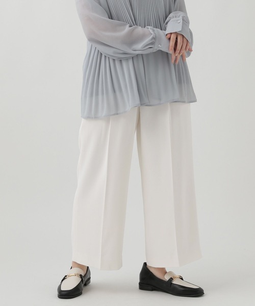 Elura（エルーラ）の「【低身長サイズ Elkotona】コトナ映えラクワイドパンツ/986468（その他パンツ・レディース・ブラック/ネイビー/ホワイト・SMALL/MEDIUM）」の2枚目の写真