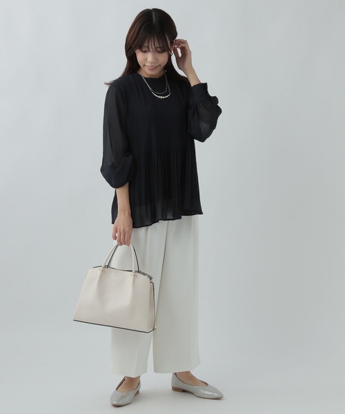 Elura（エルーラ）の「【低身長サイズ Elkotona】コトナ映えラクワイドパンツ/986468（その他パンツ・レディース・ブラック/ネイビー/ホワイト・SMALL/MEDIUM）」の10枚目の写真