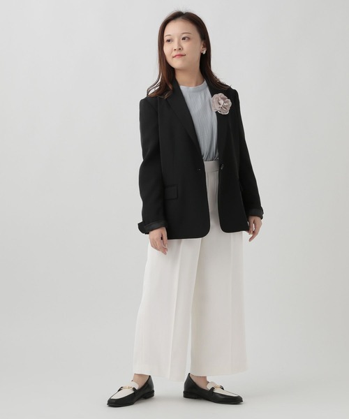 Elura（エルーラ）の「【低身長サイズ Elkotona】コトナ映えラクワイドパンツ/986468（その他パンツ・レディース・ブラック/ネイビー/ホワイト・SMALL/MEDIUM）」の12枚目の写真