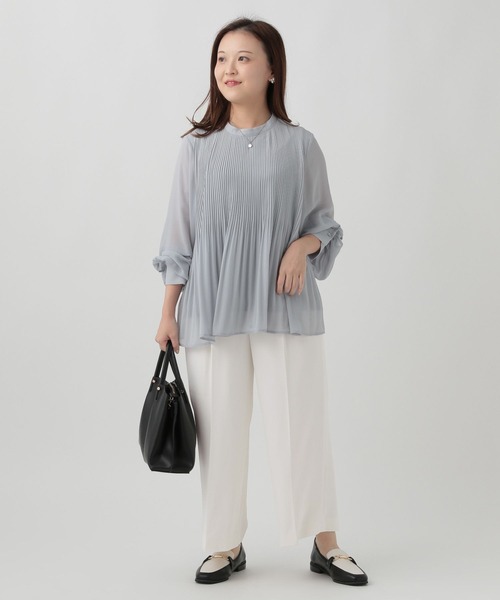 Elura（エルーラ）の「【低身長サイズ Elkotona】コトナ映えラクワイドパンツ/986468（その他パンツ・レディース・ブラック/ネイビー/ホワイト・SMALL/MEDIUM）」の13枚目の写真