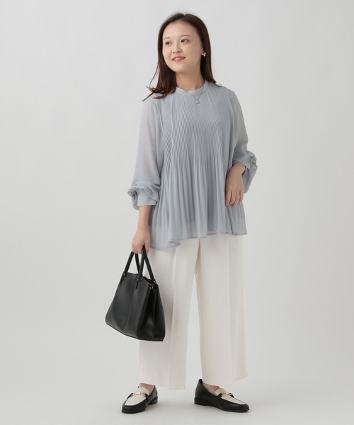 Elura（エルーラ）の「【低身長サイズ Elkotona】コトナ映えラクワイドパンツ/986468（その他パンツ・レディース・ブラック/ネイビー/ホワイト・SMALL/MEDIUM）」の14枚目の写真