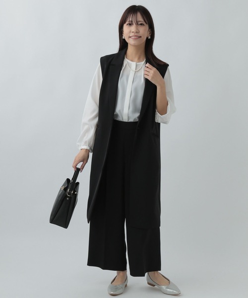 Elura（エルーラ）の「【低身長サイズ Elkotona】コトナ映えラクワイドパンツ/986468（その他パンツ・レディース・ブラック/ネイビー/ホワイト・SMALL/MEDIUM）」の17枚目の写真