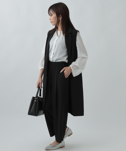 Elura（エルーラ）の「【低身長サイズ Elkotona】コトナ映えラクワイドパンツ/986468（その他パンツ・レディース・ブラック/ネイビー/ホワイト・SMALL/MEDIUM）」の19枚目の写真