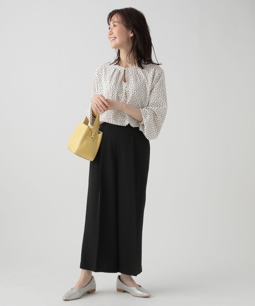 Elura（エルーラ）の「【低身長サイズ Elkotona】コトナ映えラクワイドパンツ/986468（その他パンツ・レディース・ブラック/ネイビー/ホワイト・SMALL/MEDIUM）」の21枚目の写真