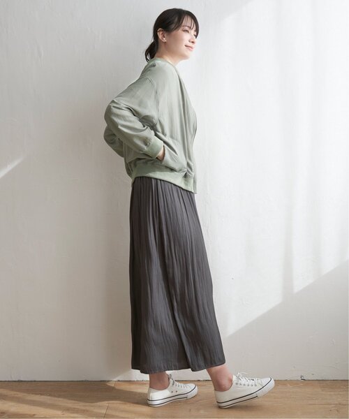 ikka（イッカ）の「シアMA-1（ブルゾン・レディース・カーキオリーブ/ベージュ/チャコールグレー・M/L/S）」の18枚目の写真