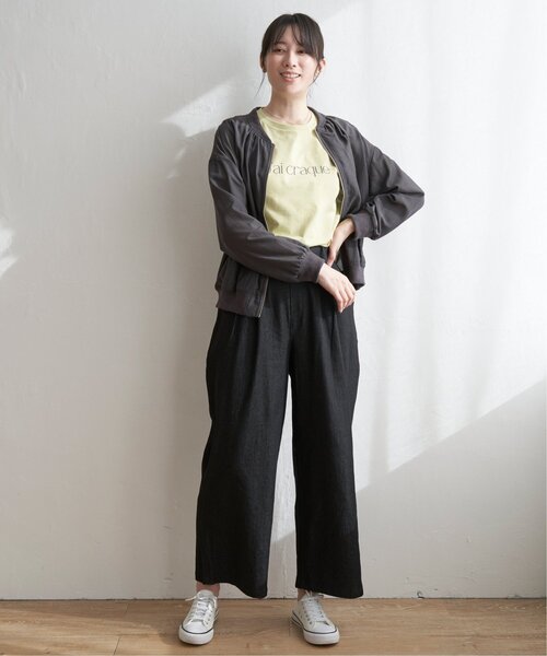 ikka（イッカ）の「シアMA-1（ブルゾン・レディース・カーキオリーブ/ベージュ/チャコールグレー・M/L/S）」の19枚目の写真