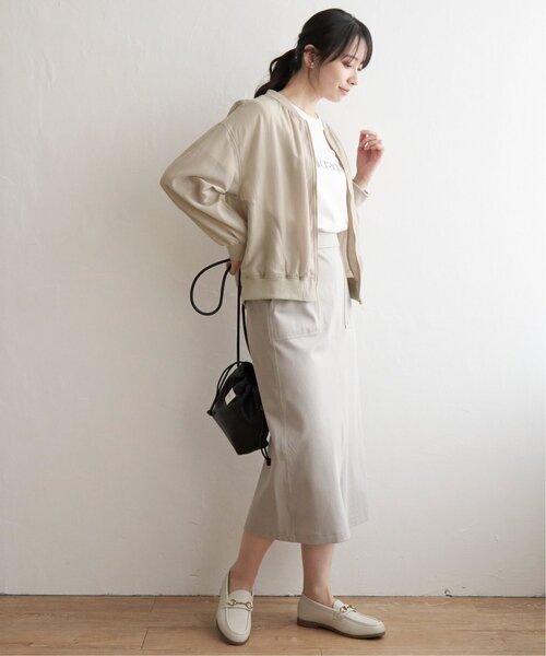 ikka（イッカ）の「シアMA-1（ブルゾン・レディース・カーキオリーブ/ベージュ/チャコールグレー・M/L/S）」の21枚目の写真