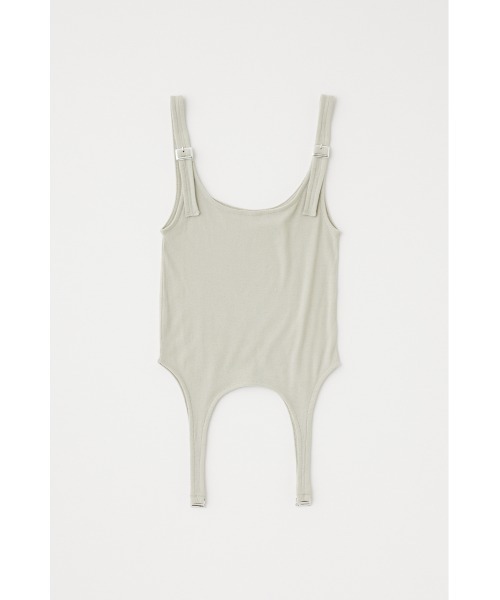 MOUSSY（マウジー）の「LAYERED GARTER トップス（Tシャツ/カットソー・レディース・ライトカーキ/ホワイト/グレー・FREE）」の10枚目の写真