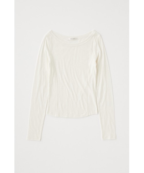 MOUSSY（マウジー）の「LAYERED GARTER トップス（Tシャツ/カットソー・レディース・ライトカーキ/ホワイト/グレー・FREE）」の12枚目の写真